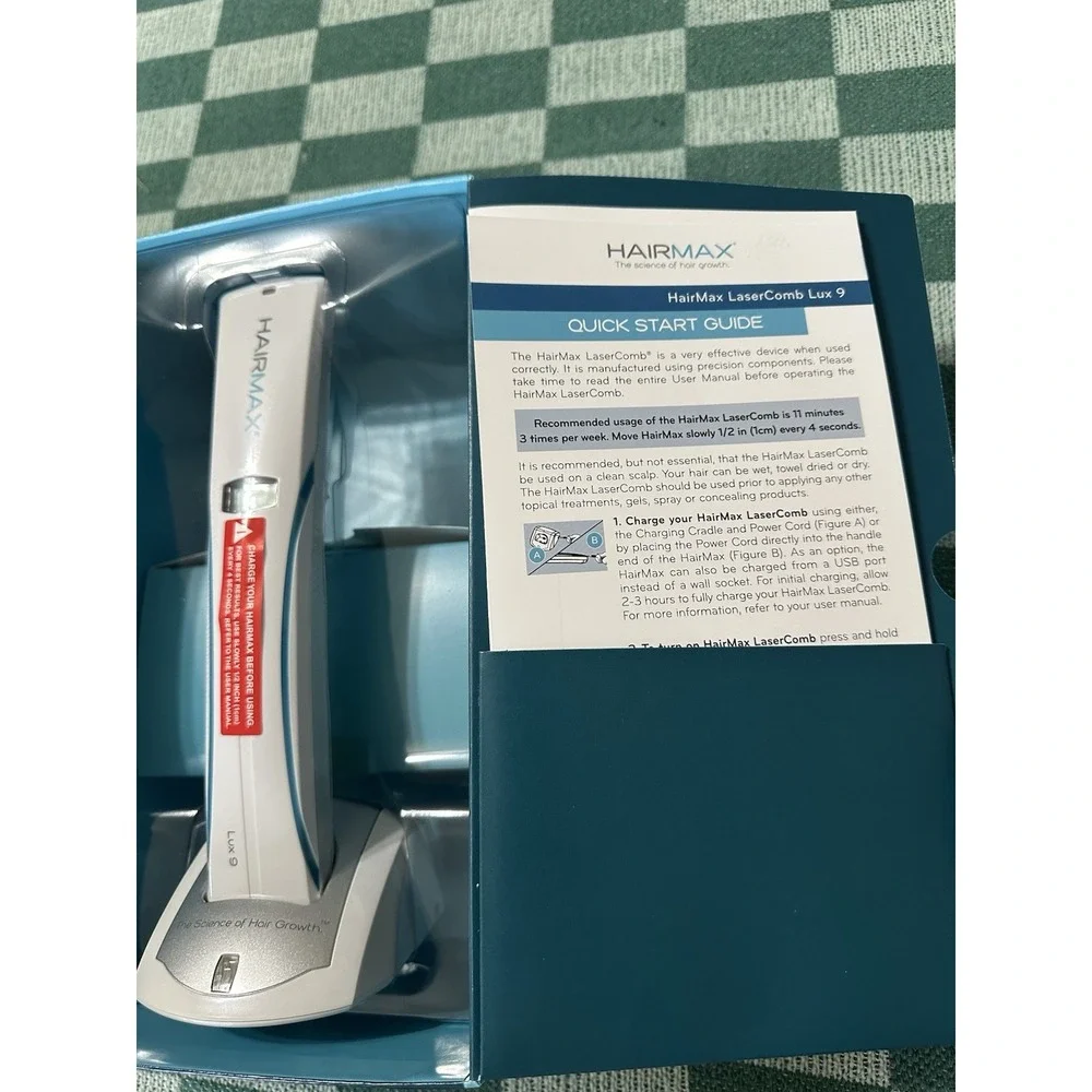 HairMax - Premium Lux 9 LaserComb - Hair Growth Laser Light System  New